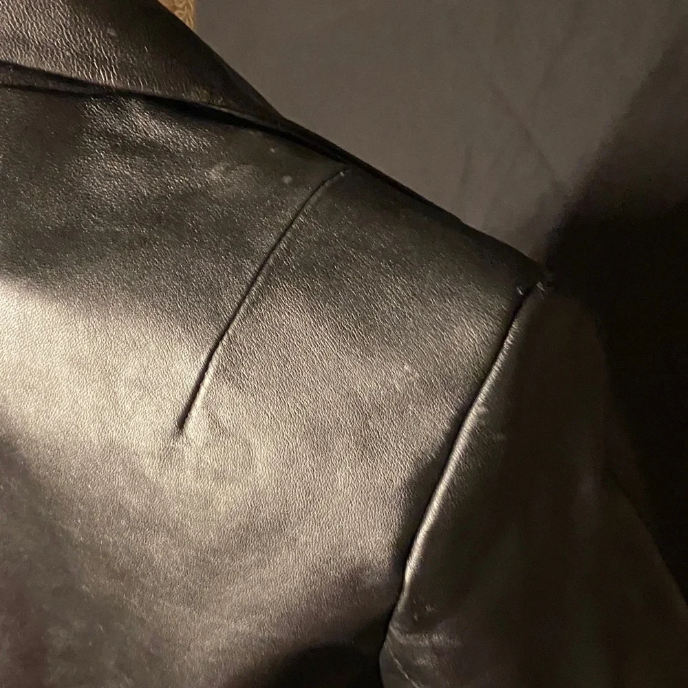 Denim and Co Black Leather Jacket